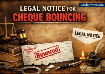 Legal Notice Format for Cheque Bounce under Section 138 NI Act