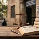 Dr. B.R. Ambedkar and Dowry Prohibition Act 1961 legal books and landmark cases illustration.