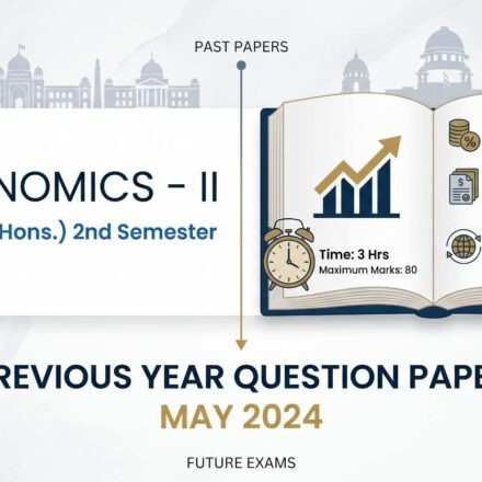 BA LLB 2nd Sem Economics-II Previous Year Question Paper May 2024 WisdomVani.