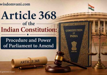 Article 368 of the Indian Constitution explaining the procedure and power of Parliament to amend the Constitution of India