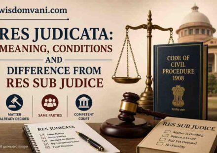 Res Judicata under CPC explained with meaning, conditions and difference from Res Sub Judice in Indian civil procedure law