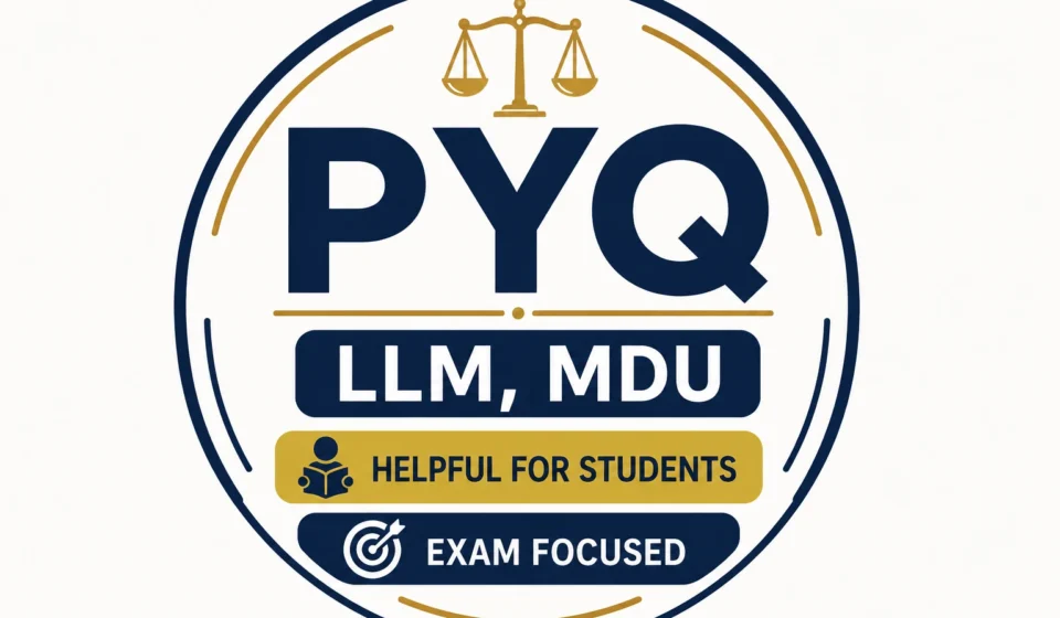 MDU LL.M. Jurisprudence PYQ Previous Year Question Paper
