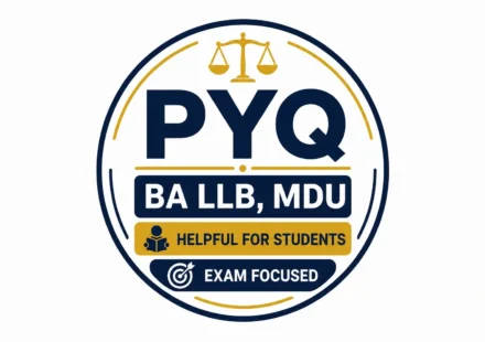 BA LLB MDU Previous Year Question Paper PYQ