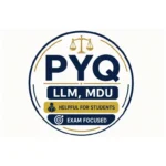 LLM MDU PYQ previous year question paper for exam preparation