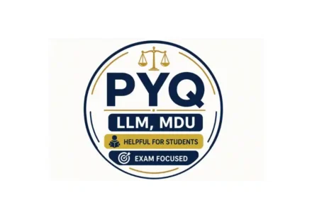 LLM MDU PYQ previous year question paper for exam preparation